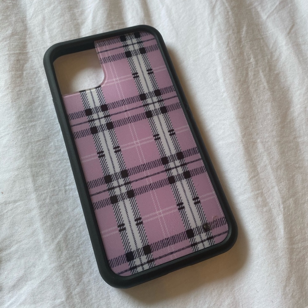 Wildflower plaid iPhone 11 phone case